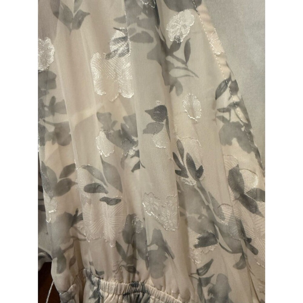 Baltic Born Floral Jacquard Kimono Maxi Dress Size XL - Picture 6 of 14